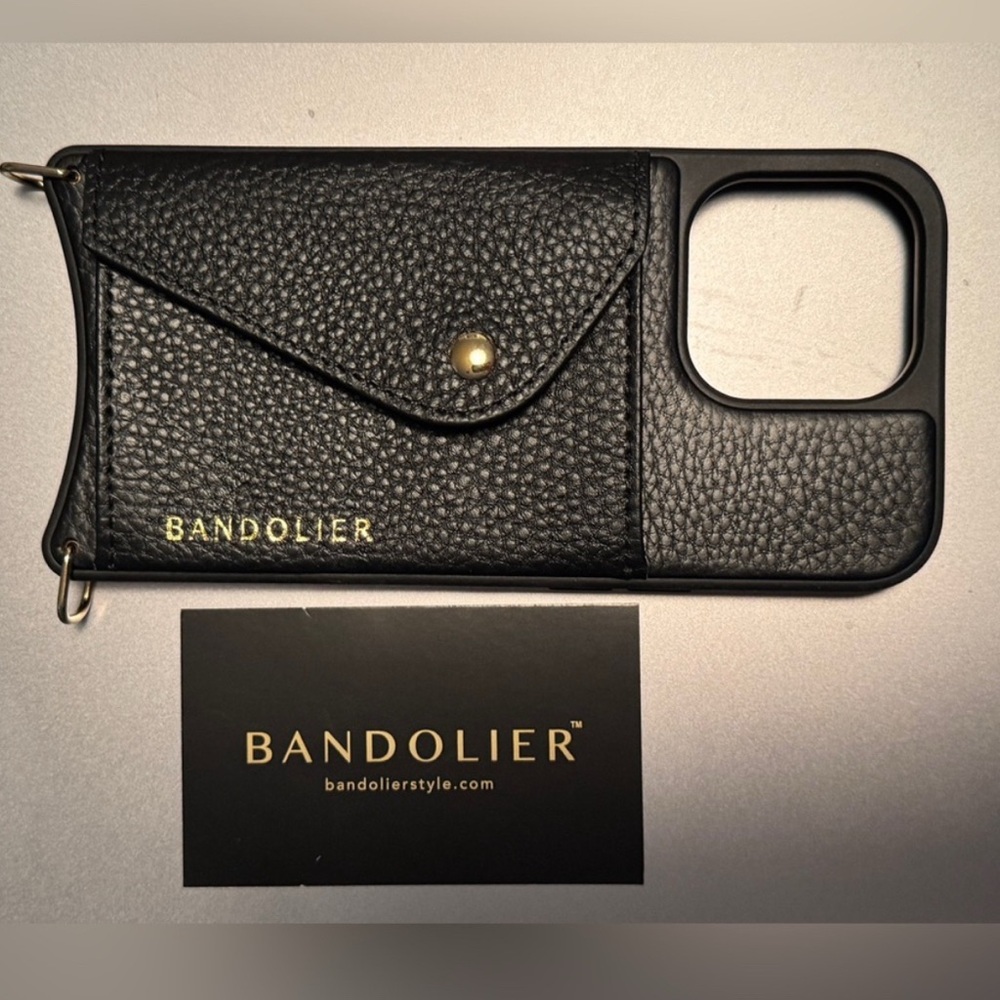 Bandolier HAILEY Crossbody Phone Case only in Black/Gold-IPhone 13 Pro-BRAND NEW
